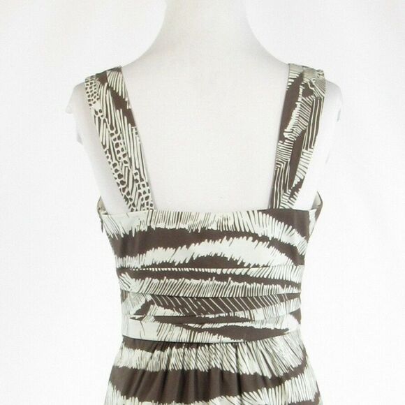 BCBG Max Azria brown white dress 8P - Picture 8 of 8
